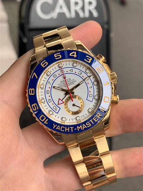 rolex yacht master ii stainles steal yellow gold watch|rolex yacht master watch.